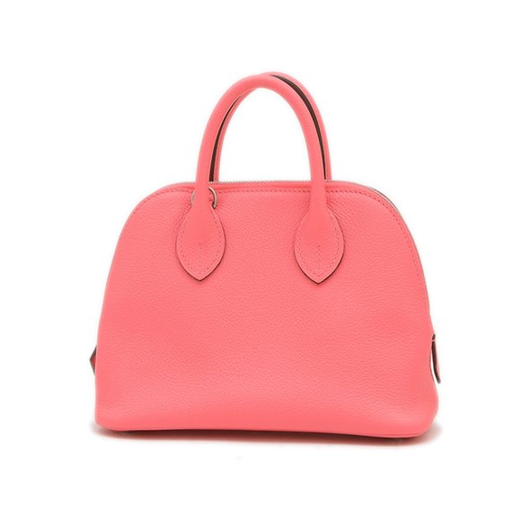 Hermes Hermès Bolide 1923 Mini Handbag in Evercolor Rose Azalee with Silver H... - Picture 1 of 7
